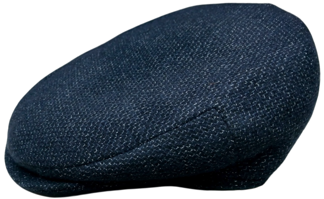 deep blue navy coppola flat cap